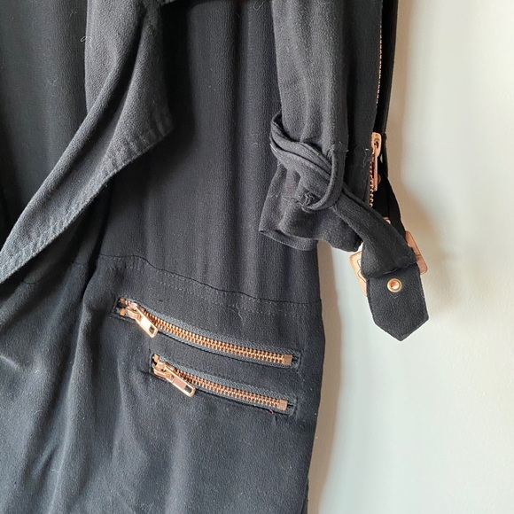 One Teaspoon Black & Rose Gold Blazer - Picture 3 of 6